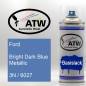Preview: Ford, Bright Dark Blue Metallic, 3N / 6027: 400ml Sprühdose, von ATW Autoteile West.